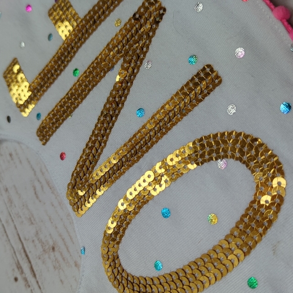 Mudpie ONE First Birthday Bib - Picture 3 of 5